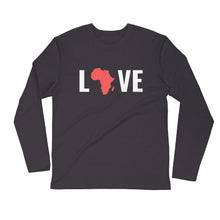 Load image into Gallery viewer, Love Africa Long Sleeve Fitted Crew