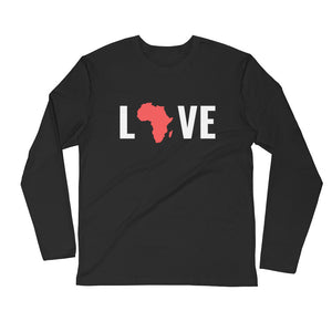 Love Africa Long Sleeve Fitted Crew