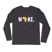 Load image into Gallery viewer, Woke Africa Long Sleeve Fitted Crew